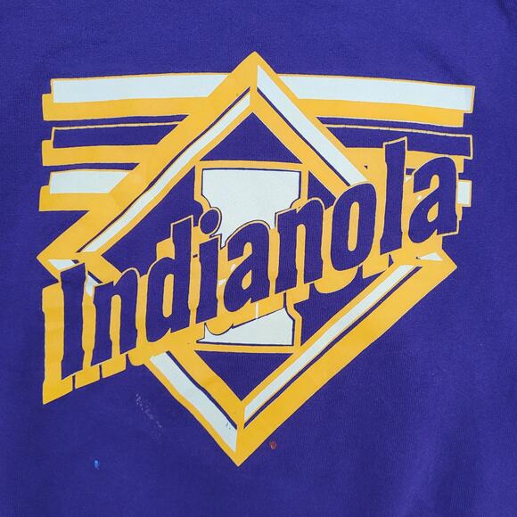 Vintage Indianola University Sweatshirt Large 22x24 Purple - Picture 12 of 15